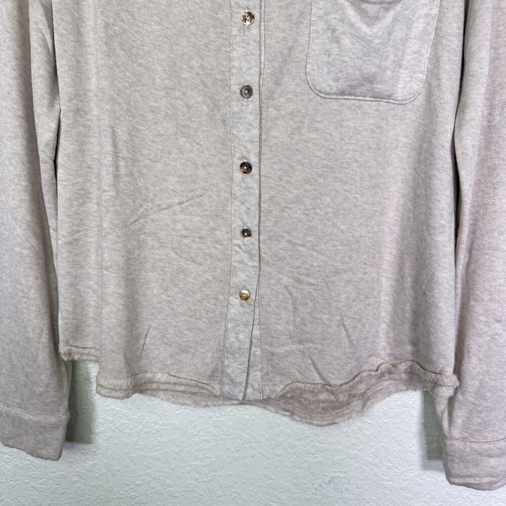 Bleusalt Shirt Womens 1 Small Button Front Collared Pocket Lounge Soft Modal - Picture 7 of 11